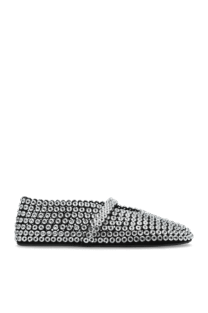 Alaïa SILVER Ballerinas Eyelet