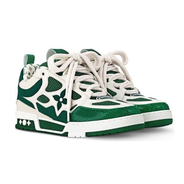 Louis Vuitton LV Skate Sneaker Green White - Image 4