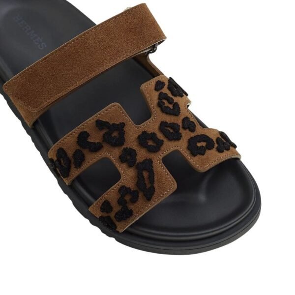 Hermes Chypre Sandal Tufted Suede Goatskin - Image 2