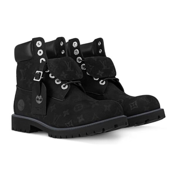 Louis Vuitton Timberland 6" Ankle Boot Black Monogram - Image 3
