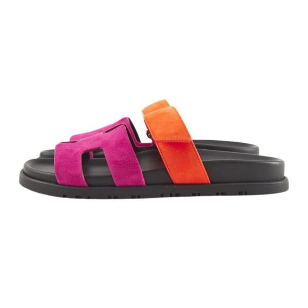 Suede Goatskin Womens Chypre Sandals Rose Chapas Orange Synthetique - Image 3