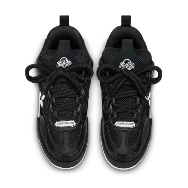 Louis Vuitton LV Skate Sneaker Black White - Image 3