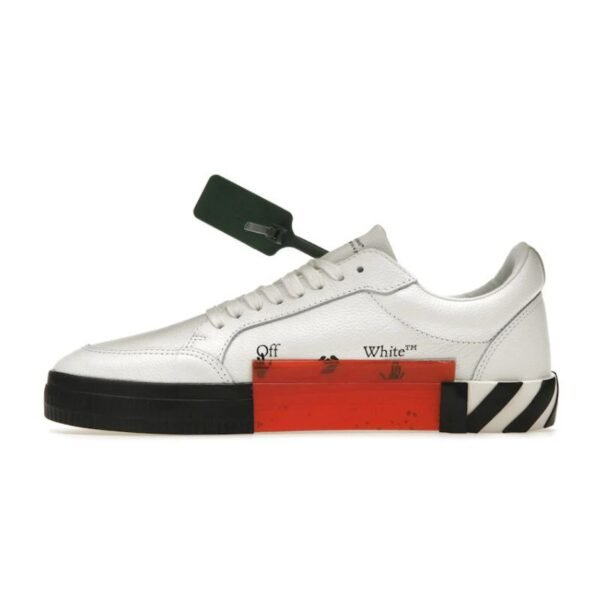 OFF-WHITE Vulc Low Leather White Black SS22 - Image 2