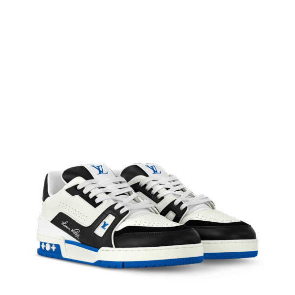Louis Vuitton Trainer 'White Black Blue' - Image 2
