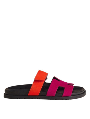 Suede Goatskin Womens Chypre Sandals Rose Chapas Orange Synthetique