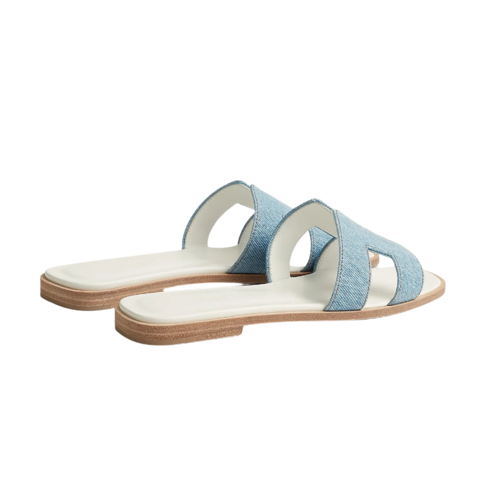 Hermes Oran sandals blue - Image 3