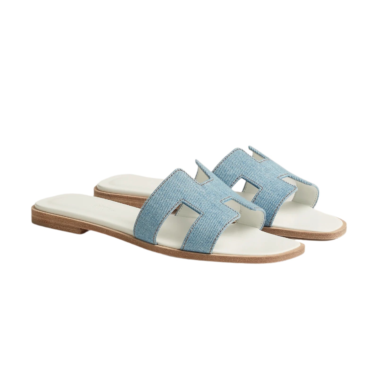 Hermes Oran sandals blue - Image 2